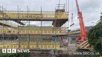 Cranes remove new Bristol homes due to foundation problems