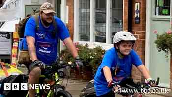 Boy, 9, cycles 80 miles on Isle of Wight after gran's MND diagnosis