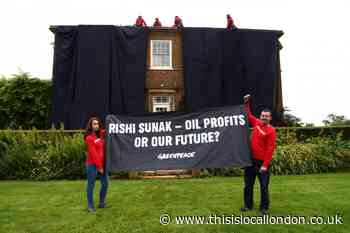 Greenpeace protest at Rishi Sunak's home over North Sea oil