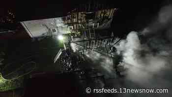 Virginia Beach home destroyed, another damaged after fire ignites