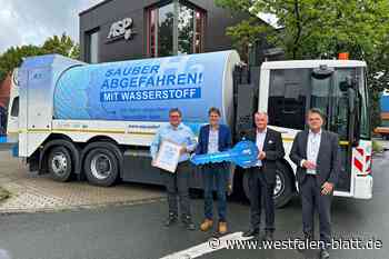 Erster Müllwagen fährt mit Wasserstoff durch Paderborn