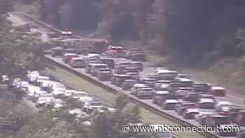 Tree falls on vehicle on Route 15 in Stratford: police