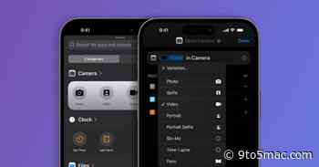 iOS 17 lets users create Shortcuts actions to open specific Camera app modes