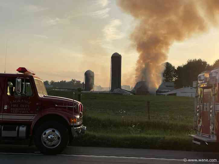 Fire in LaGrange County shuts down stretch of State Road 5