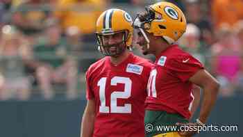 Jets' Aaron Rodgers calls Jordan Love 'a great one,' feels like it's 'part of the job to help young guys'