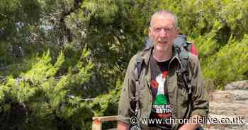Newcastle activist walking 2,200 miles to Palestine passes halfway point on epic journey