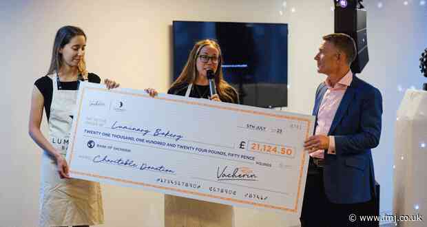 Vacherin marks 20 years by raising more than £22,000 for charity