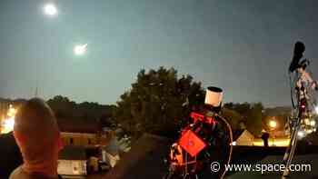 Watch a brilliant fireball shine brighter than the full moon (video)