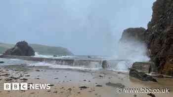Storm Antoni: RNLI warns swimmers of 'unpredictable seas'