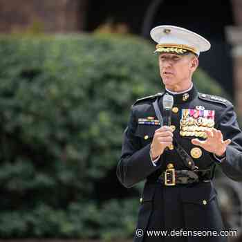 Unable to issue formal guidance to his Marines, acting commandant writes a letter