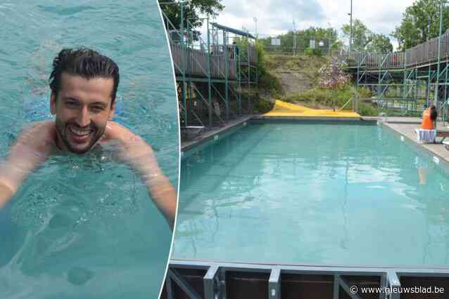Alleen de temperatuur neemt hier nog een duik, en dan trekt onze man zijn zwembroek aan: “Behoorlijk koud, maar eens je erin zit...”