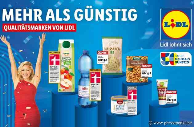 50 Jahre Lidl: Eigenmarken erobern die Bühne der Jubiläumskampagne / Crossmediale 360-Grad-Kampagne stellt ausgezeichnete Eigenmarken mit prominenter Unterstützung in den Fokus