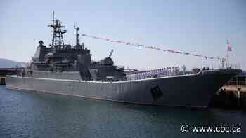 Russian warship seriously damaged in Ukrainian naval drone strike at Black Sea base
