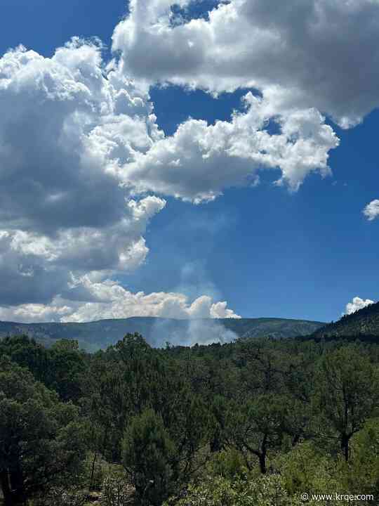 Lightning sparks fire in Lincoln National Forest
