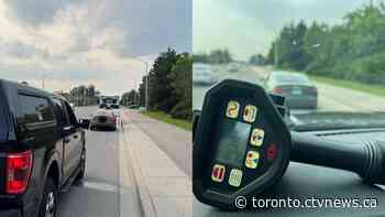Driver 'didn't realize he was in 'Sport Mode'' after going more than double the speed limit in Brampton: police