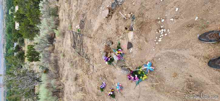 Families distraught after unknown person vandalizes descansos in Española