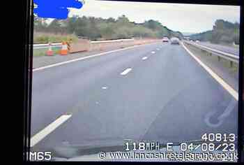 Driver overtakes traffic officer at 118mph in 50mph zone on M65