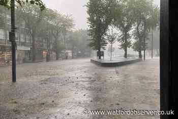 Yellow weather warning for Watford thunderstorms today