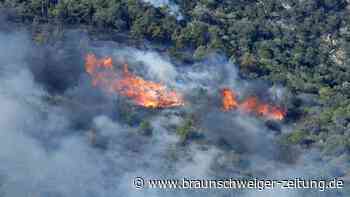 Waldbrand in Katalonien nahe Campingplatz