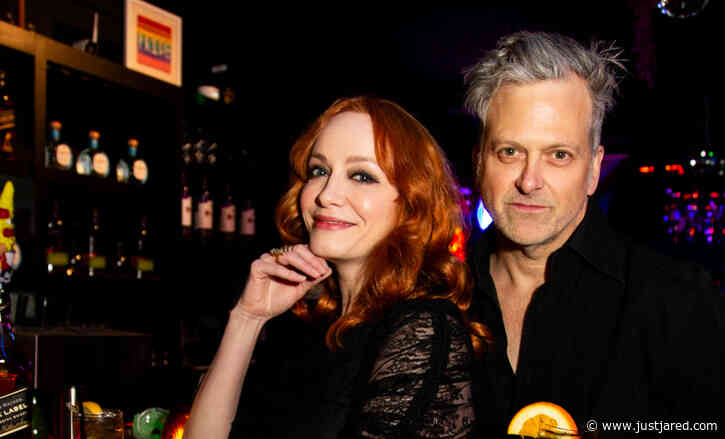 Christina Hendricks Helps Fiance George Bianchini Celebrate His Birthday with His 'Dream Party'