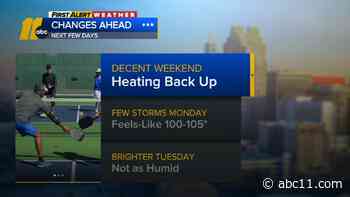 90s are back bringing a hot stretch back to forecast