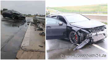 Schwerer Unfall auf A94 München-Passau – Mercedes kracht frontal in hochmotorisierten AMG