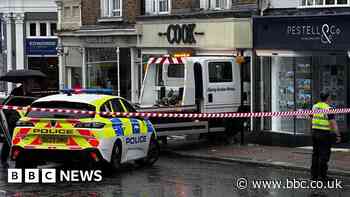 Bishop's Stortford: Woman injured after truck crashes into shop front