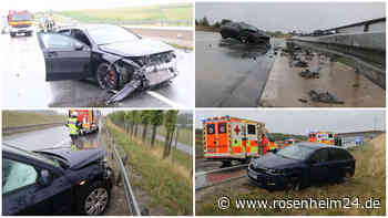 Vier teils schwere Unfälle auf A94 zwischen Dorfen und Heldenstein am Samstagnachmittag