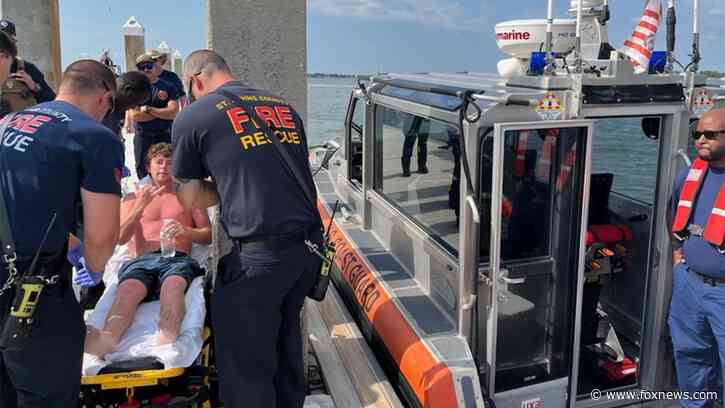 Florida man saved at sea by Coast Guard from partially submerged boat after 24-hour search and rescue effort