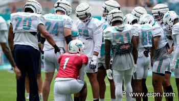 Tua Tagovailoa addresses offense after uneven Dolphins scrimmage