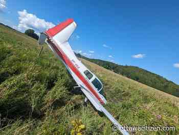 Only minor injuries to pilot after small plane crashes near La Pêche, Que.