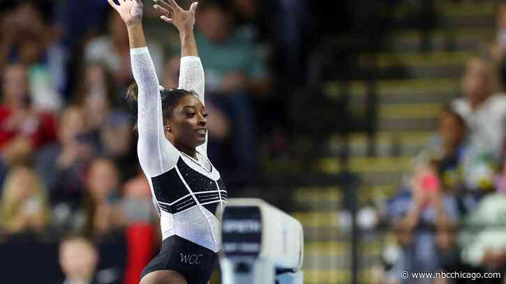 Simone Biles dazzles in her return from a 2-year layoff to dominate the US Classic