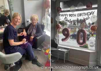 Blackburn salon treats customer to 90th birthday pamper