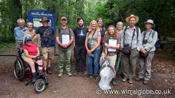 Volunteers record native wildlife in Ellesmere Port woodland