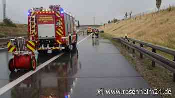 Fotos vom Unfall auf der A94 bei Dorfen am 5. August