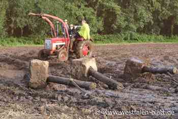 Levern: Altmaschinentreffen gerät durch Starkregen zur Schlammschlacht