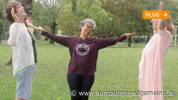Was eine Stunde Lachyoga auf einer Neu-Ulmer Wiese bewirken kann