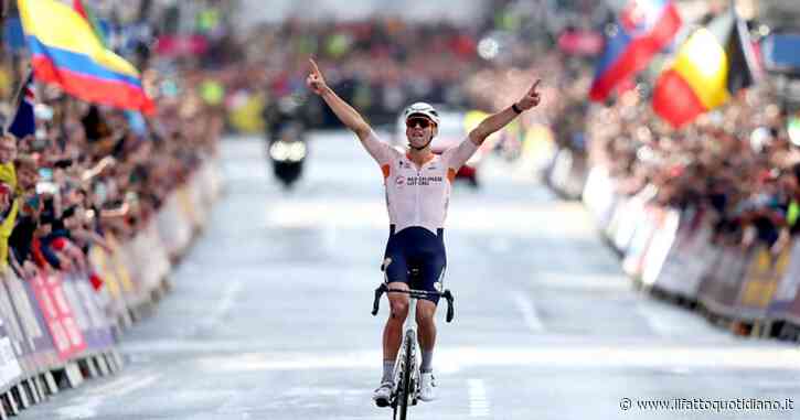 Mathieu Van der Poel si aggiudica l’oro nella prova in linea dei Mondiali di ciclismo di Glasgow