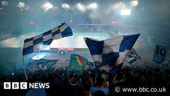 Italian fugitive caught after seen cheering football win