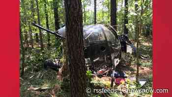 2 people injured in helicopter crash in Surry County