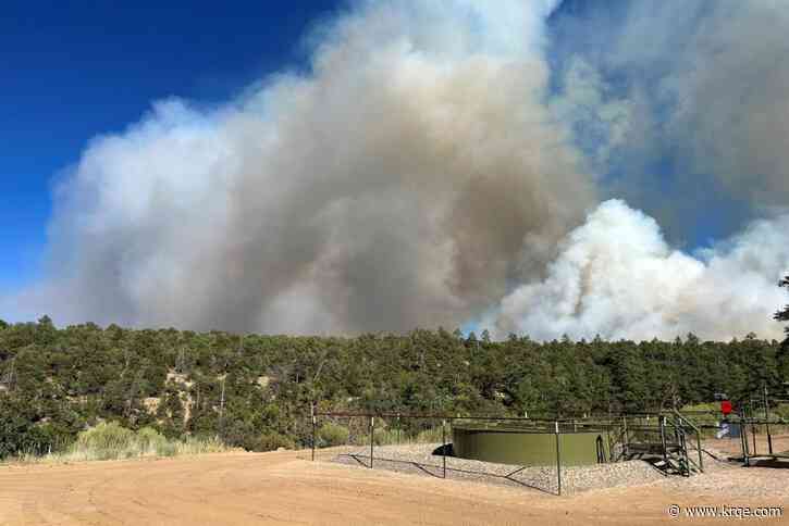 Lightning-caused fire starts burning in Jicarilla Ranger District