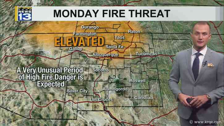 High fire danger continues Monday