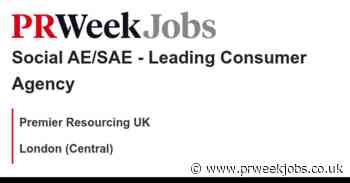 Premier Resourcing UK: Social AE/SAE - Leading Consumer Agency