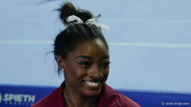 Simone Biles is trying to enjoy the moment after a two-year break. Olympic talk can wait