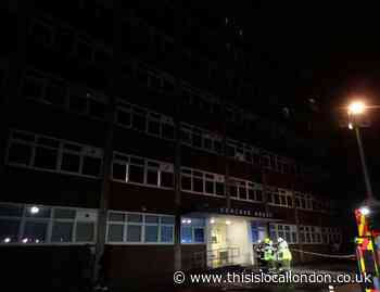 London Road Croydon: Laundry room destroyed in fire