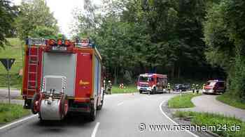 Fotos vom Unfall auf der TS26 bei Trostberg am 7. August