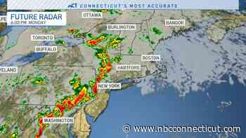 Rain moving through; storms likely during the day