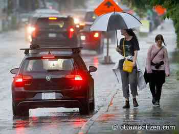 Holiday Monday rain will turn heavy this evening, warns Environment Canada