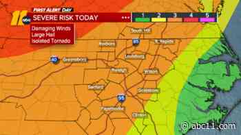 Rare level 3 severe weather risk, feels-like temperatures over 105: First Alert Day