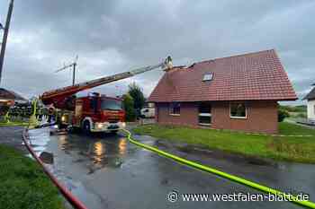 Löhne: Blitzeinschlag löst Brand in Dachstuhl aus